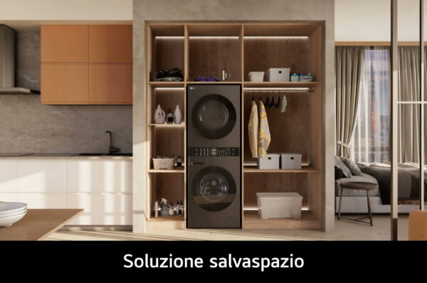 Colonna WashTower salvaspazio WT1210BBF LG