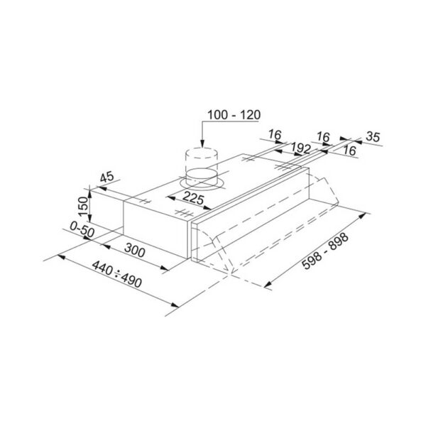 Scheda tecnica cappa a incasso 315.0547.776 Franke