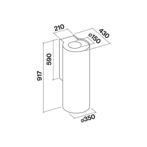 Scheda tecnica cappa a parete CPON90.E8P2#ZZZI491F Falmec