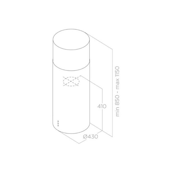 Scheda tecnica cappa aspirante a parete PRF0090719B Elica