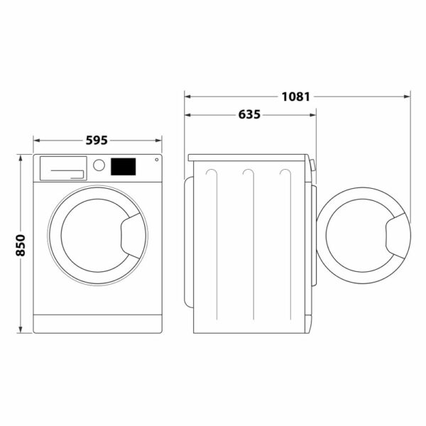 Scheda tecnica lavatrice a libera installazione FFB 1046 SV IT S Whirlpool