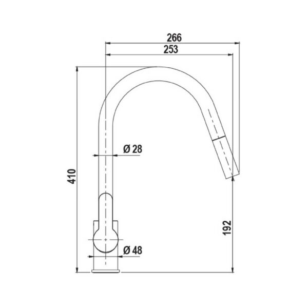 Scheda tecnica miscelatore con doccetta SXMOON84 Schock