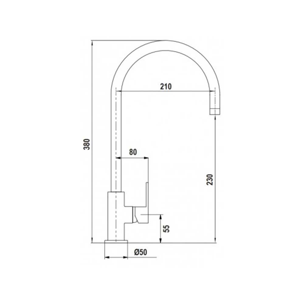 Scheda tecnica miscelatore monocomando SXALTON13 Schock