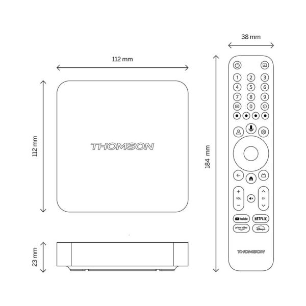 Scheda tecnica streaming box 240 240G 4K Thomson