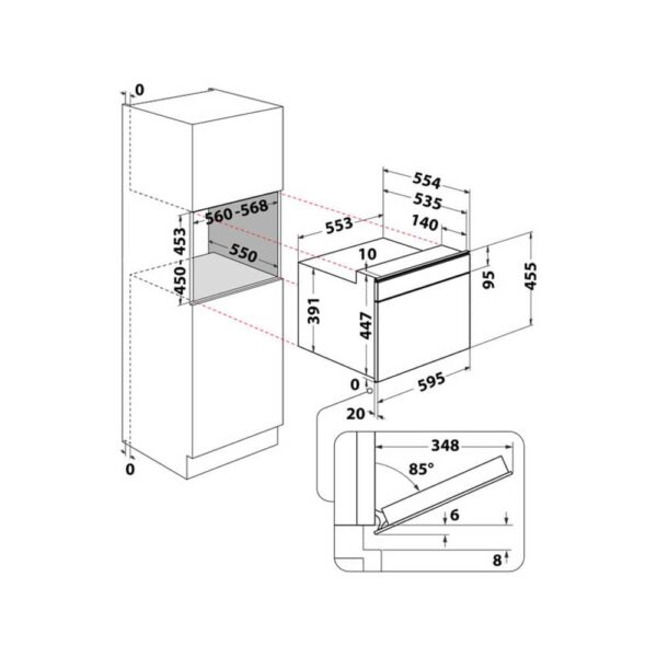 Scheda tecnica microonde da incasso MP 996 IX HA Hotpoint Ariston