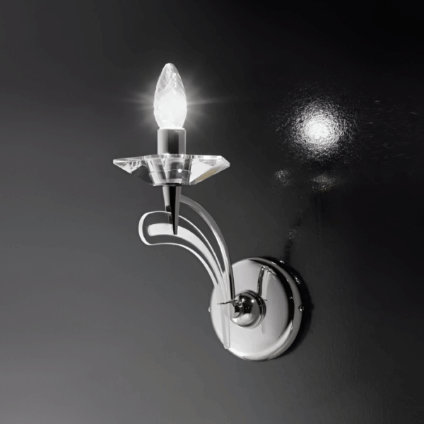 Lampada a parete cromata Icaro 197 101 Metal Lux