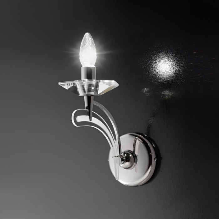 Lampada a parete cromata Icaro 197 101 Metal Lux