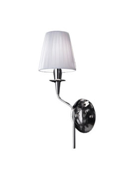 Lampada a parete in metallo e tessuto Opera 180 101 17 Metal Lux