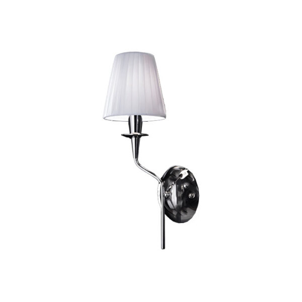 Lampada a parete in metallo e tessuto Opera 180 101 17 Metal Lux