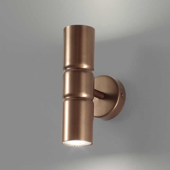 Lampada a parete in metallo verniciato brunito Turbo 268 102 04 Metal Lux