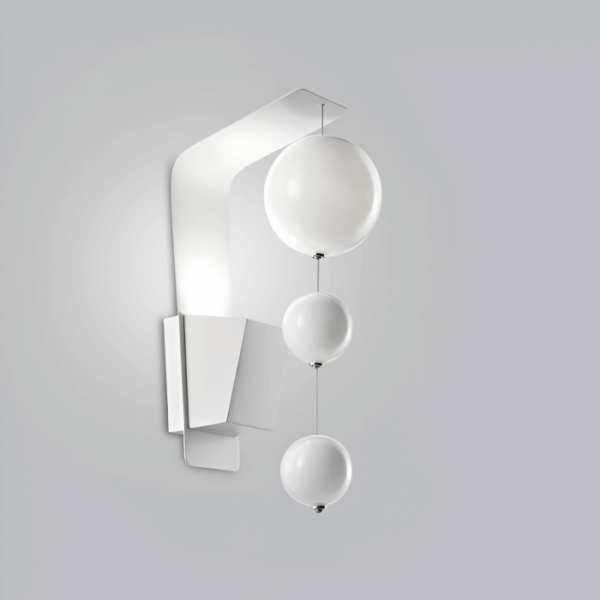 Lampada a parete in vetro colorato bianco Bolero 251 111 02 Metal Lux