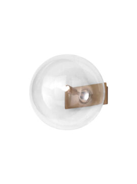 Lampada a parete in vetro e metallo Estro 267 101 01 Metal Lux