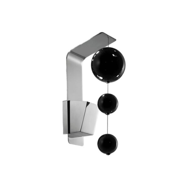 Lampada a parete nera Bolero 251 111 03 Metal Lux
