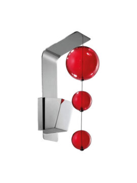 Lampada a parete rossa Bolero 251 111 Metal Lux