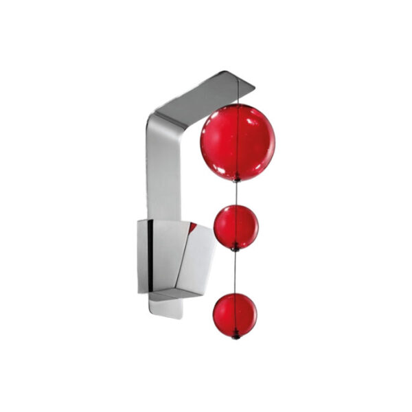 Lampada a parete rossa Bolero 251 111 Metal Lux