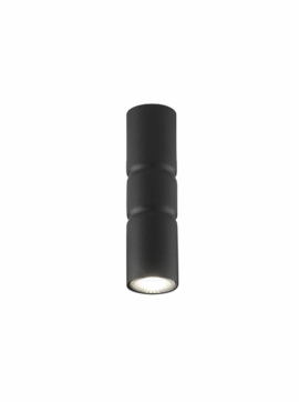 Lampada a soffitto nera Turbo 268 401 03 Metal Lux
