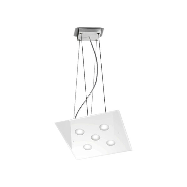 Lampada a sospensione bianca dado 259 150 02 metal lux