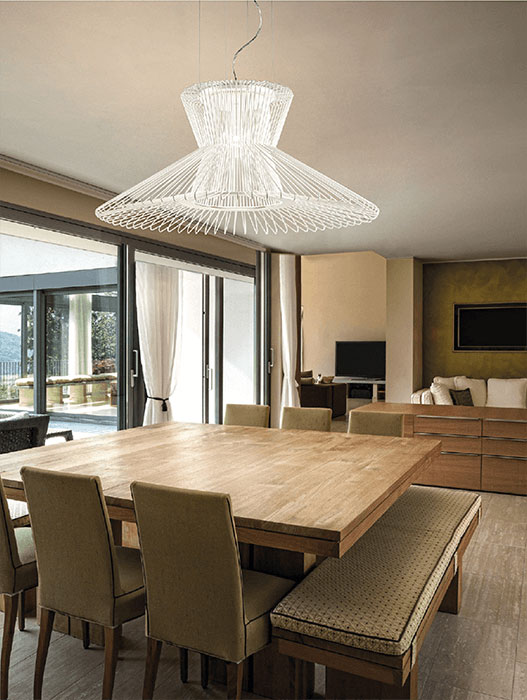 Lampada a sospensione bianca in metallo Impossible B 241 065 02 Metal Lux