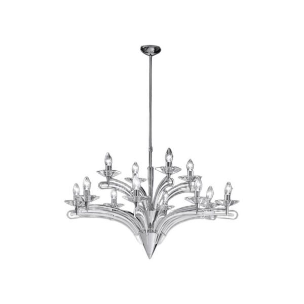 Lampada a sospensione cromata Icaro 197 112 Metal Lux