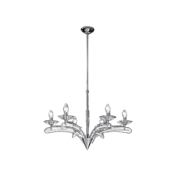 Lampada a sospensione cromata Icaro 197 166 Metal Lux