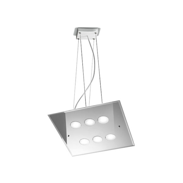 Lampada a sospensione cromo Dado 259 160 01 Metal Lux