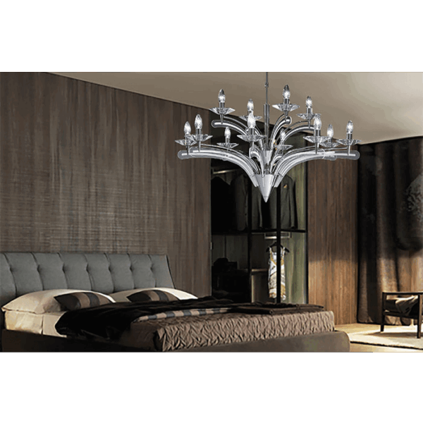 Lampada a sospensione cromo Icaro 197 112 Metal Lux