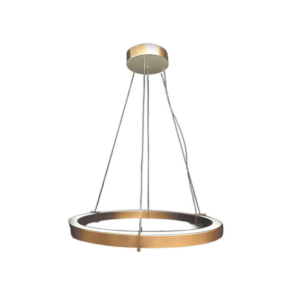 Lampada a sospensione dorata 269 100 05 Orbita Metal Lux