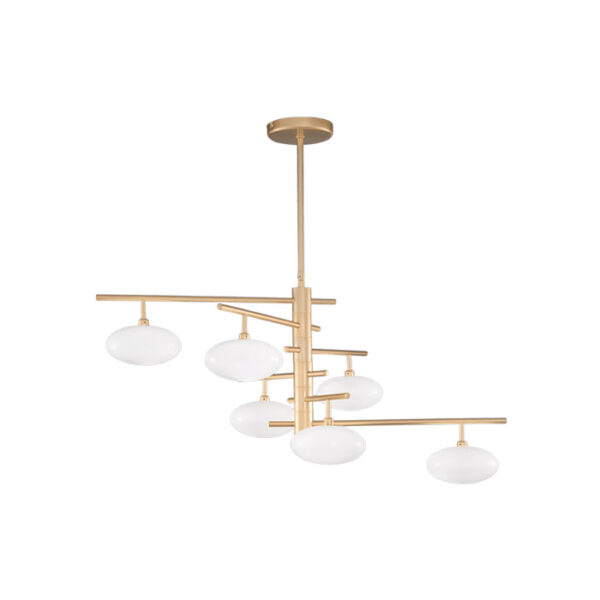 Lampada a sospensione dorata Dolce 261 166 02 Metal Lux