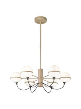 Lampada a sospensione dorata Giro 280 166 02 Metal Lux