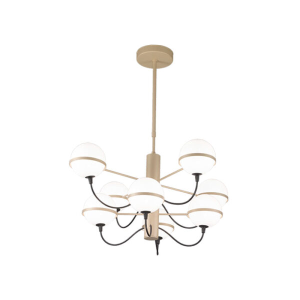 Lampada a sospensione dorata Giro 280 188 02 Metal Lux