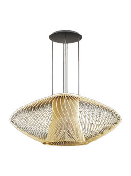 Lampada a sospensione dorata Impossible A 240 065 05 Metal Lux