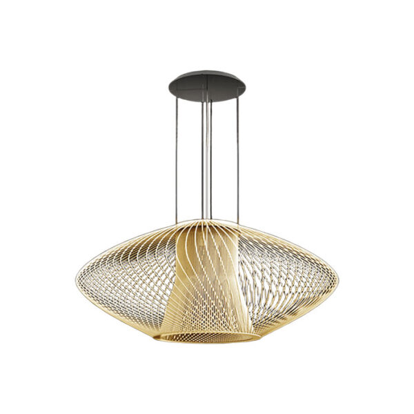 Lampada a sospensione dorata Impossible A 240 065 05 Metal Lux