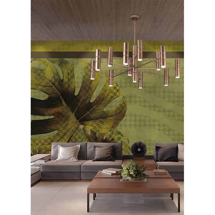 Lampada a sospensione dorata Turbo 268 112 04 Metal Lux
