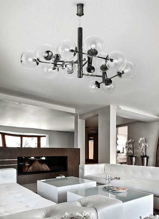 Lampada a sospensione in metallo Global 262 800 03 Metal Lux