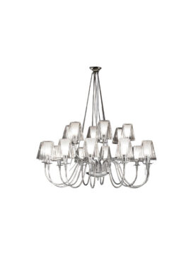 Lampada a sospensione in vetro Opera 180 115 42 Metal Lux