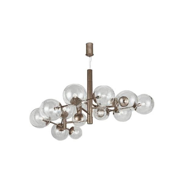 Lampada a sospensione metallo verniciato brunito Global 262 800 04 Metal Lux