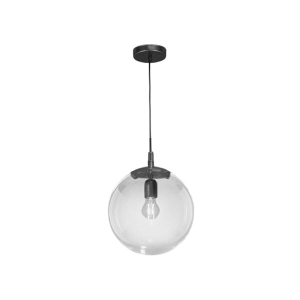 Lampada a sospensione metallo verniciato nero Global 262 540 03 Metal Lux