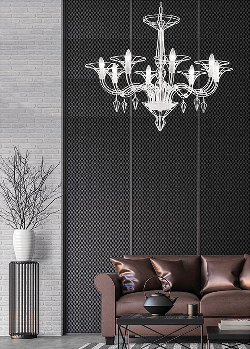 Lampada a sospensione moderna Dedalo 192 188 03 Metal Lux