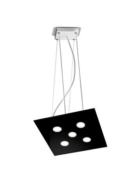 Lampada a sospensione nera Dado 259 150 03 Metal Lux
