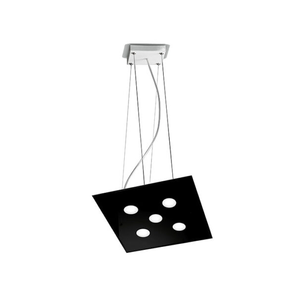 Lampada a sospensione nera Dado 259 150 03 Metal Lux