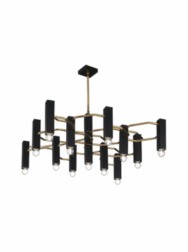 Lampada a sospensione nera Raster 265 113 03 Metal Lux