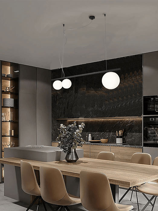 Lampada a sospensione orizzontale Libra 276 133 03 Metal Lux