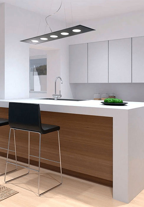 Lampada a sospensione vetro nero Dado 259 105 03 Metal Lux