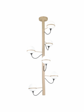 Lampada da soffitto dorata Giro 280 306 02 Metal Lux