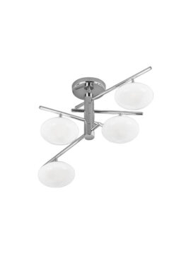Lampada da soffitto in metallo e vetro opaco Dolce 261 366 02 Metal Lux