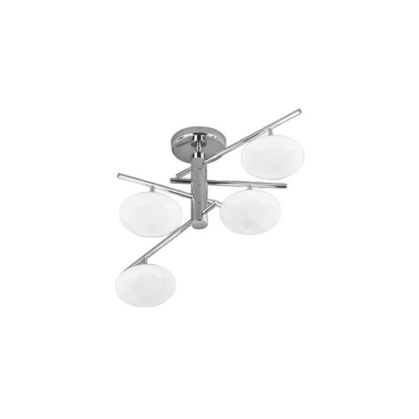 Lampada da soffitto in metallo e vetro opaco Dolce 261 366 02 Metal Lux