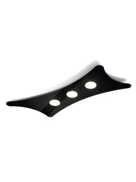 Lampada da soffitto in vetro nero Manta 264 303 03 Metal Lux