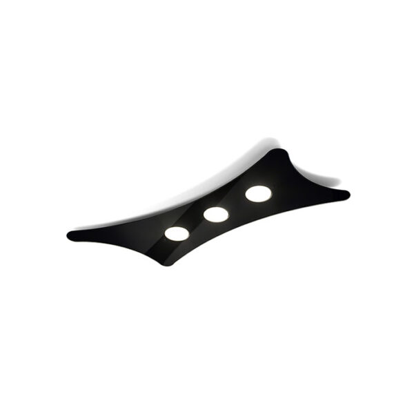 Lampada da soffitto in vetro nero Manta 264 303 03 Metal Lux
