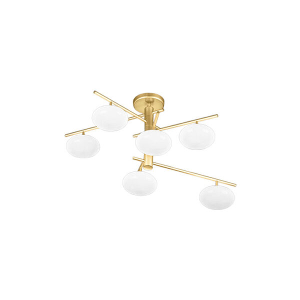 Lampada da soffitto in vetro opaco Dolce 261 366 02 Metal Lux