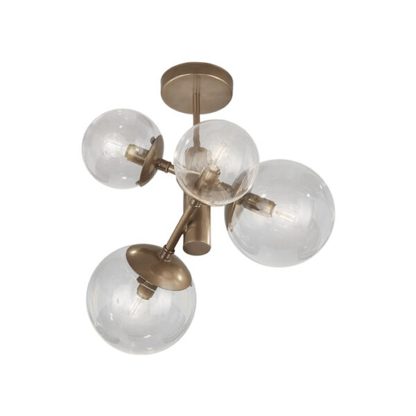 Lampada da soffitto metallo brunito Global 262 350 04 Metal Lux